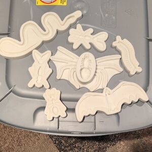 Halloween Themed silicone molds lot of 7- White